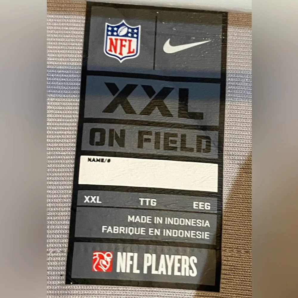 Washington Commanders Terry McLaurin 17 Nike On Field Grey Atmosphere Jersey XXL